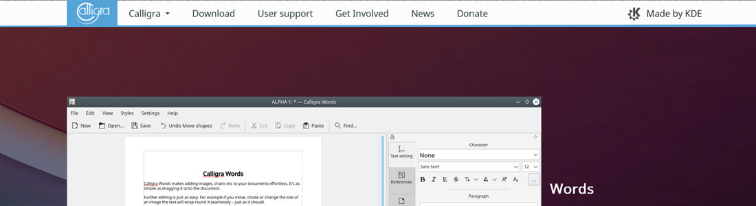 Εναλλακτικές Λύσεις Microsoft Office - Calligra Αρχική