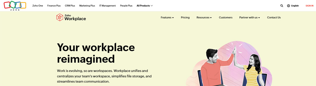 Εναλλακτικές Λύσεις Microsoft Office - Zoho Workplace Αρχική